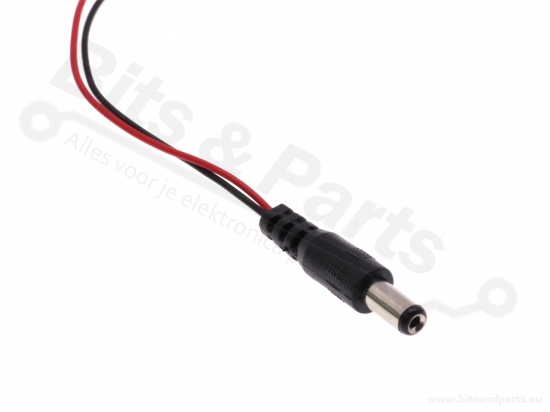 Voedings-stekker Jack Plug Male DC 2,1x5,5mm naar 9V batterij connector